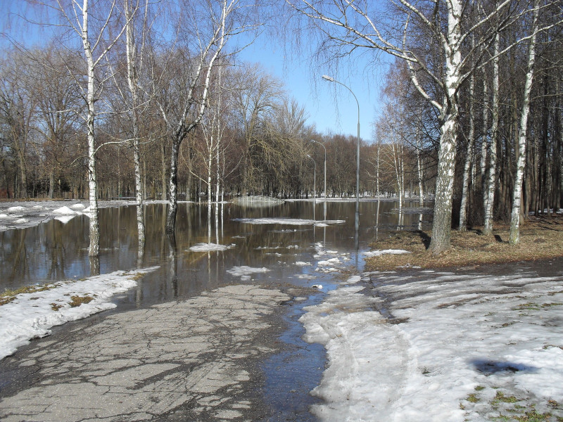 Panevėžys 2010 pavasaris potvynis prie Skaistakalnio